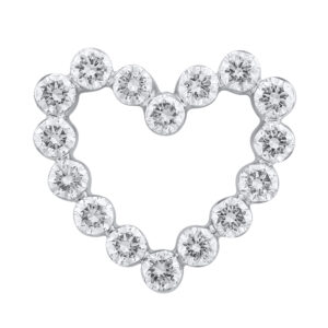 14K Gold Heart Shape Lab Grown Diamond Pendant – Elegant Love Collection