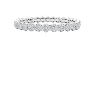 14K Gold Lab Grown Diamond Full Stretch Eternity Band 10 CT (217 Stones – Size 6.50)