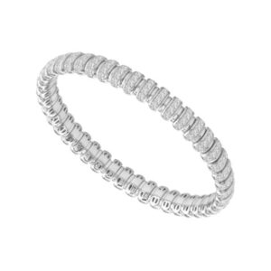 14K Gold Lab Grown Diamond Full Stretch Eternity Band 4.75 CT (200 Stones – Size 6.00)