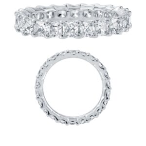 14K Gold Lab Grown Diamond Classic Eternity Band 3 CT (0.15 CT Each) Princess Cut