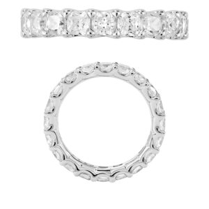 14K Gold Lab Grown Diamond Classic Eternity Band 4 CT (0.20 CT Each) Cushion Cut