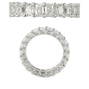 14K Gold Lab Grown Diamond Classic Eternity Band 7 CT (0.33 CT Each) Radiant Cut