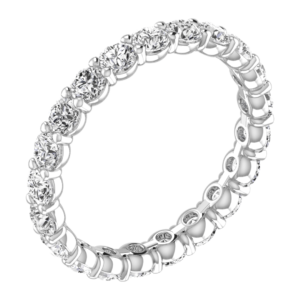 14K Gold Lab Grown Diamond Classic Eternity Band 2.11 CT (0.10 CT Each) Round Cut
