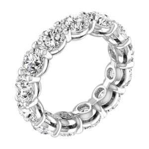 14K Gold Lab Grown Diamond Classic Eternity Band 10 CT (0.75 CT Each) Round Cut