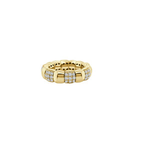 14K Gold Lab Grown Diamond Full Stretch Eternity Band 0.88 CT (72 Stones)