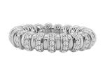 14K Gold Lab Grown Diamond Full Stretch Eternity Band 1 CT (105 Stones)