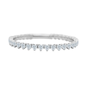 14K Gold Lab Grown Diamond Halfway Fancy Flexible Bangle 8.75–11 CT (31–38 Stones)