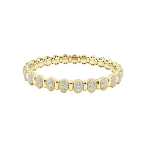 14K Gold Lab Grown Diamond Full Stretch Eternity Band 4 CT (418 Stones – Size 6.00)