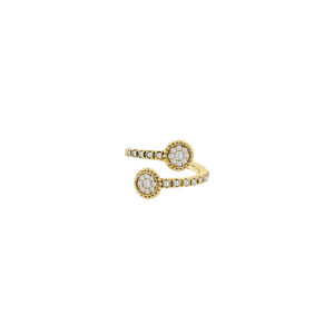 14K Gold Lab Grown Diamond Flex Ring Round Cut (32 Stones)